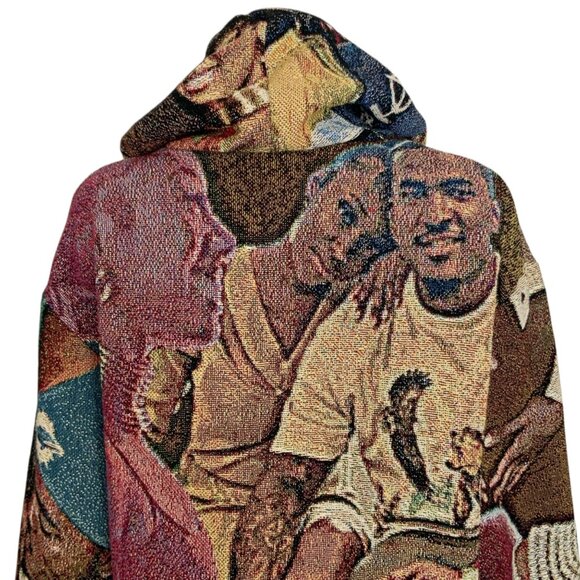 Kaiface The Brand Tapestry Hoodie Sweatshirt Pullover M Streetwear Urban Fringe - Picture 8 of 14